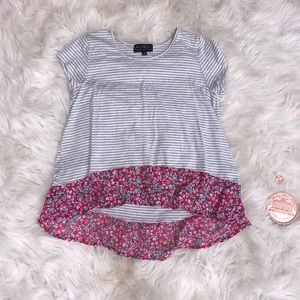 Stripped Floral Shirt